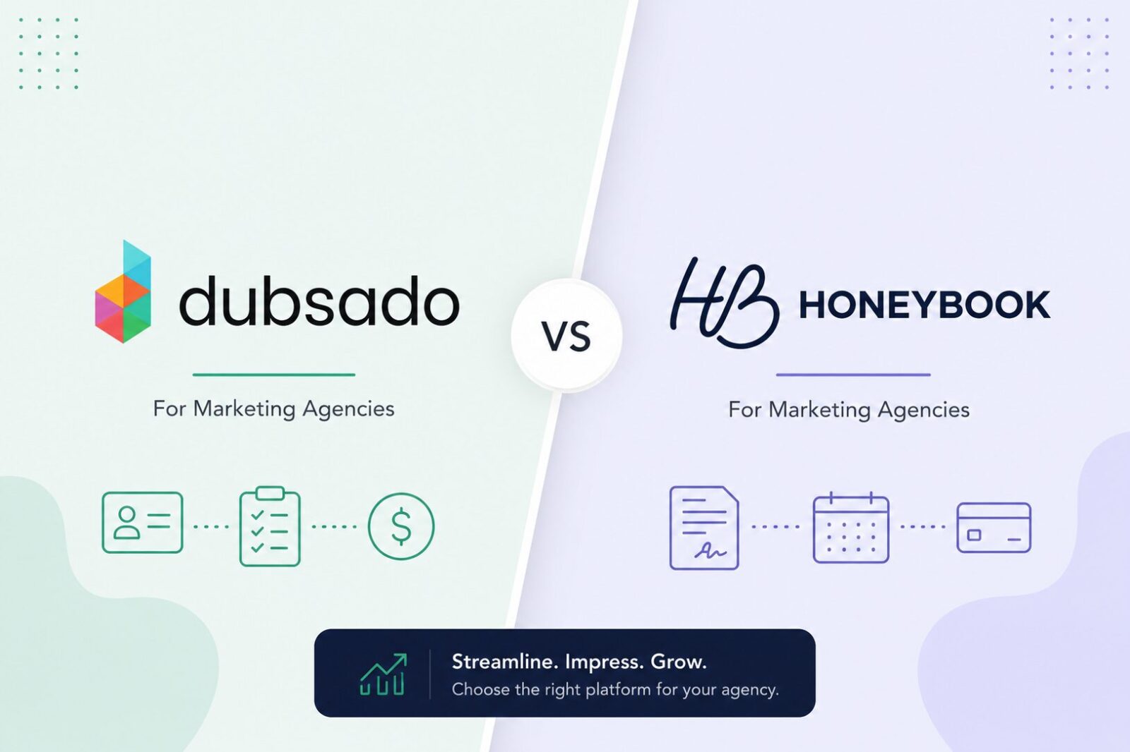 Dubsado vs Honeybook for marketing agencies
