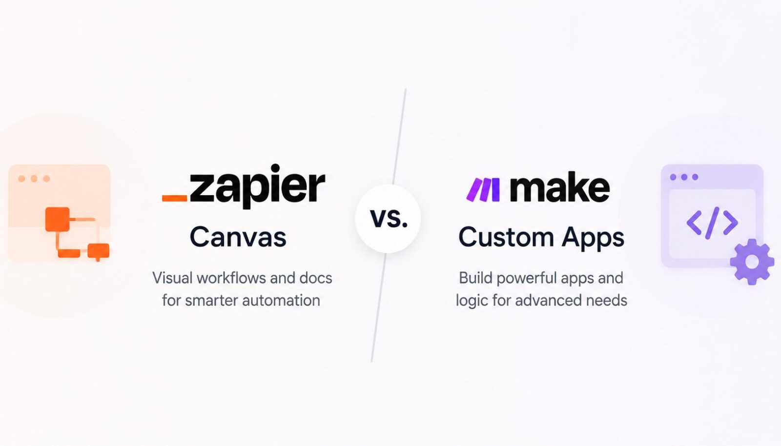 Zapier Canvas vs Make Grid