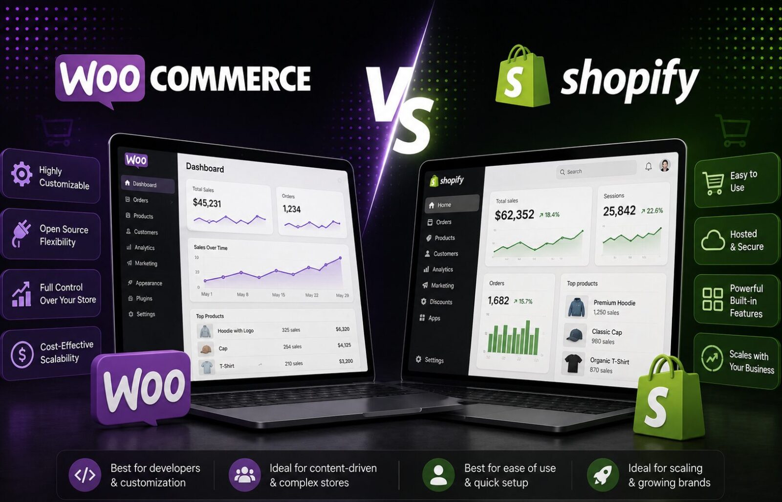 WooCommerce vs Shopify